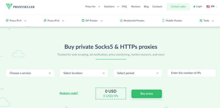Proxy-Seller Homepage